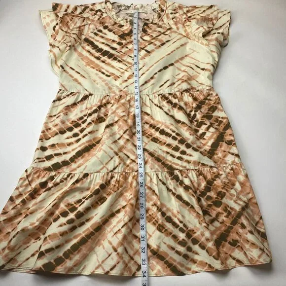 MARIE OLIVER Sema Dress Ruffle Crosshatch Size 8 - Picture 7 of 7